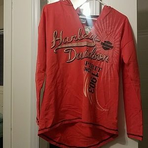 Cute pink Harley Davidson hoodie
